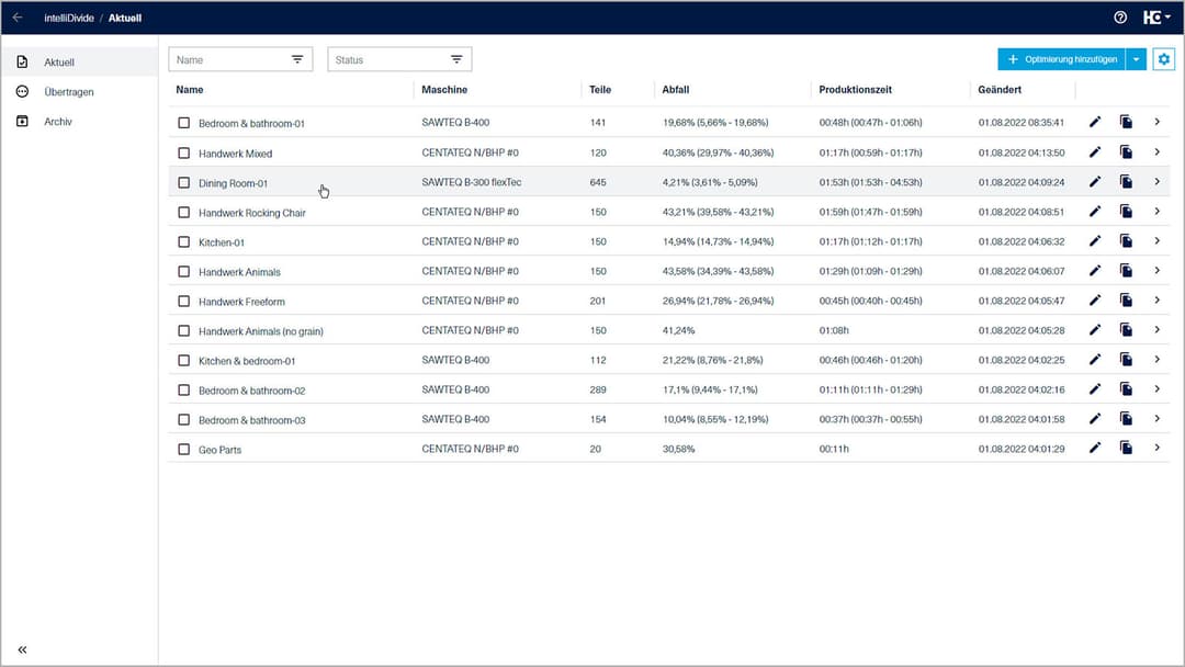 Screenshot of intelliDivide Cutting Classic
