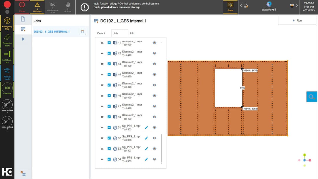 Screenshot of wupWorks