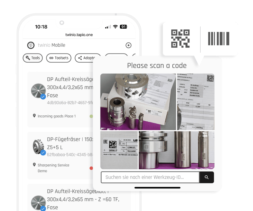 Screenshot of twinio